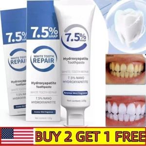 7.5% Hydroxyapatite Toothpaste for Enamel Protection Fresh Breath - Picture 1 of 6