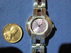 H655  Ladys Sterling Silver Aria Garnet  Watch Bracelet