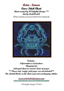 ASTRO - CANCER ~~ counted cross stitch pattern - Picture 1 of 4