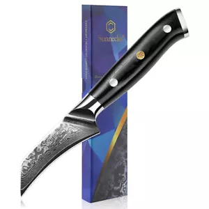 Japanese 3 Inch Fruit Paring Knife VG10 Damascus Steel Peeling Slicing Tools - Picture 1 of 10