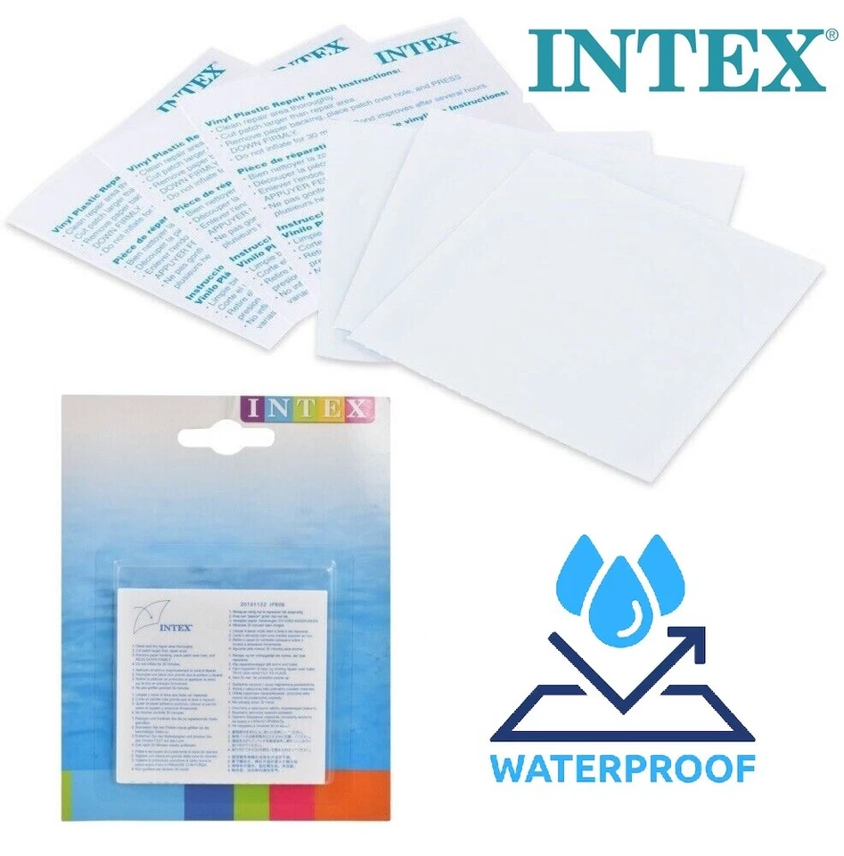 INTEX Inflatable Paddling Pool Repair Kit Patches Hot Tub Pool Swimming Airbeds - Image 1 of 1