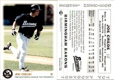 Joe Crede 1999 Grandstand Southern League Top Prospects #NNO Card *AutographDen*