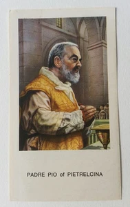 Santino Holy Card Preghiera Padre Pio of PIETRELCINA - Imagen 1 de 1