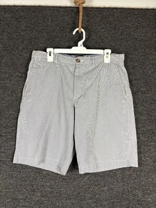 Merona Striped blue and white chino  shorts - Picture 1 of 6