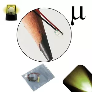 50 x 12v 0807 0805 Blanco Cálido Suave Micro Intermitente SMD Precableado LED Parpadeo 9v - Imagen 1 de 4