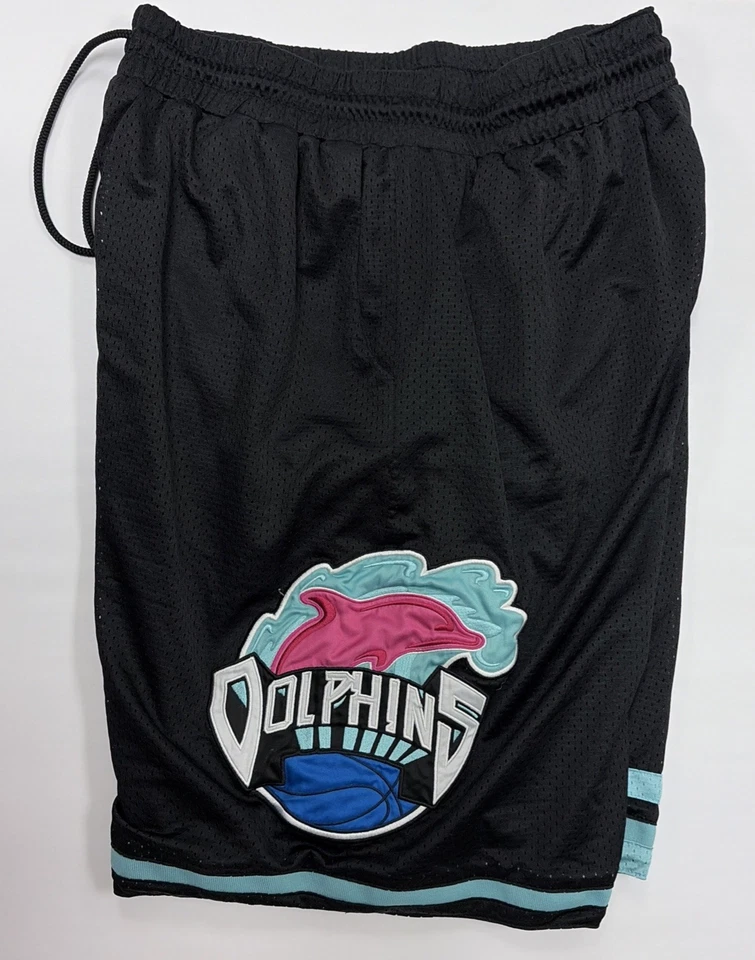 Розовый дельфин черный мужской XL Activewear баскетбол шорты Streetwear - Изображение 1 из 4