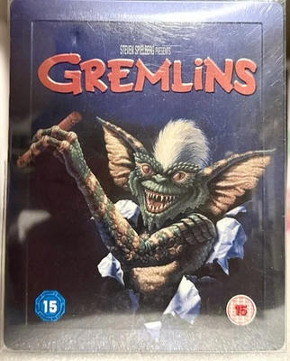 GREMLINS STEELBOOK Embossed ZAVVI LE 2013 Release OOP w/PROTECTOR Family HORROR - Image 1 of 4
