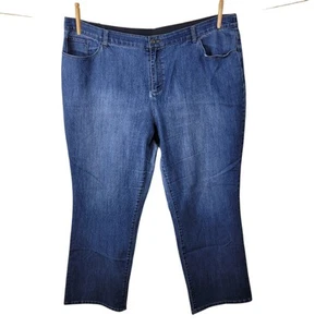 CJ Banks Jeans Plus Size 24 24W 45" Stretch Waist Band Denim Pants Stretch  - Picture 1 of 7