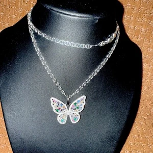 925 Silver set  Necklace &  pendant - Picture 1 of 4