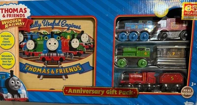 Thomas & Friends Wooden Railway Train Anniversary Pack Percy Caboose Toby James - Image 1 of 4