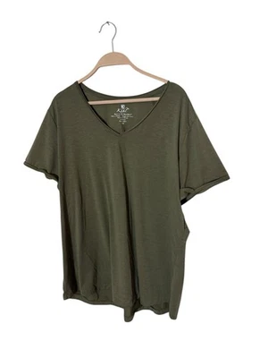 Kuhl enebro cuello en V puños manga elástica camiseta senderismo aire libre talla 1X verde Foto 1 de 3