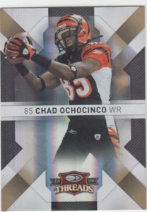 2009 Chad Ochocinco Johnson Threads GOLD PARALLEL /50 - #22 Bengals - Picture 1 of 1