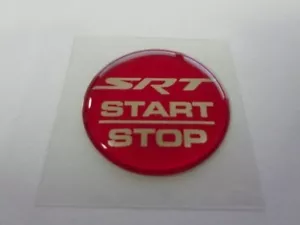 Challenger Keyless Go Starter Push Start Button Emblem Decal SRT Start Stop - Picture 1 of 1