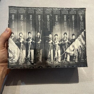 Vintage The Civil War 1861-1865 Time Life 9-VHS Tape Set by Ken Burns 1/2 Sealed - Image 1 of 4