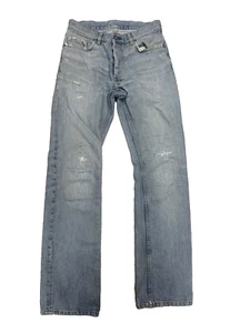 Vtg 90's Helmut Lang jeans, size 30, 100% cotton made in Italy Distressed - Picture 1 of 10