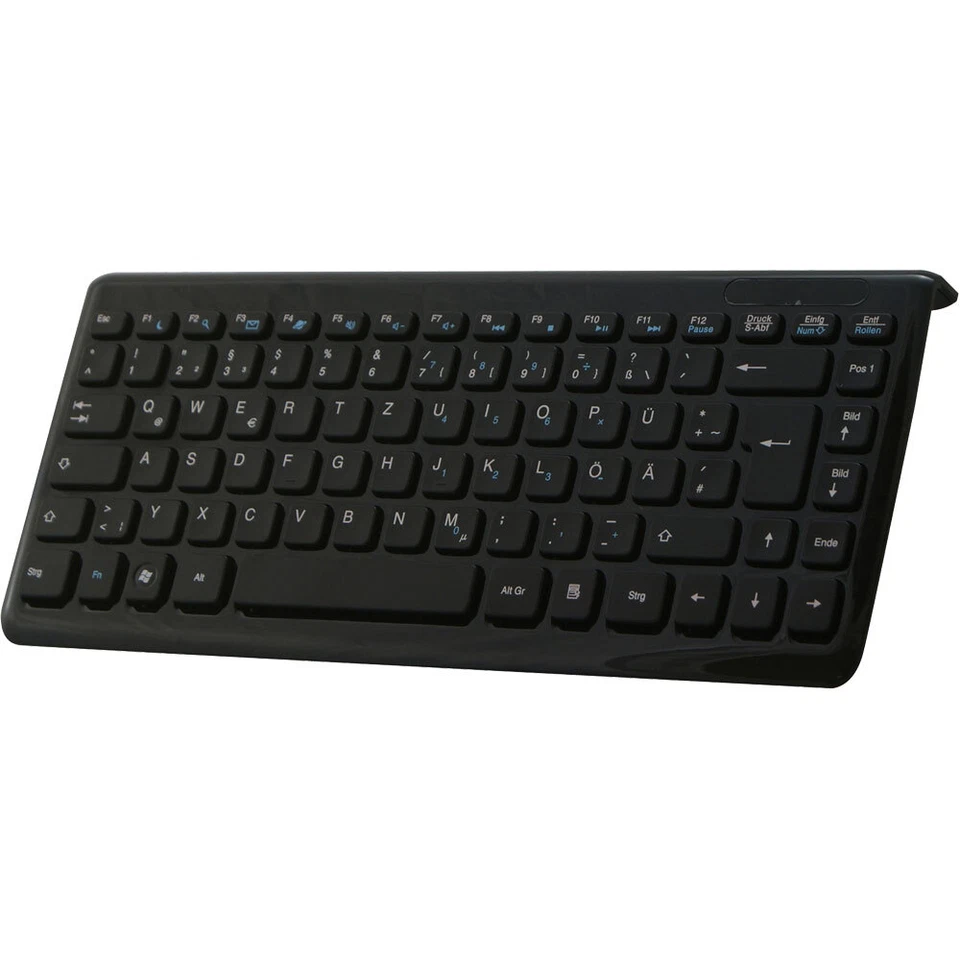 Perixx PERIBOARD-407 DE B, Mini USB-Tastatur, schwarz - Bild 1 von 1
