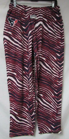 Zubaz Houston Texans Men's Size Medium or Large Zebra Print Pants C1 2061 Cover