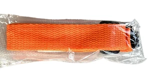 GUITAR STRAP 1 INCH WIDE  FOR GUITAR OR VIHUELA ORANGE WITH LITTLE HAND - Picture 1 of 2