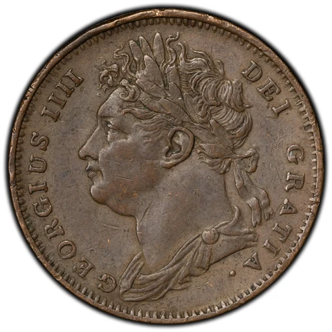Great Britain 1825 Farthing Coin Cover
