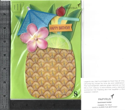 ( G ) - 1 BIRTHDAY PAPYRUS. BURGOYNE & HALLMARK Card with Envelope