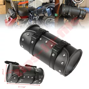 Fork Handlebar Tool Bag Storage For Harley Touring Dyna Road King Street Glide - Picture 1 of 9