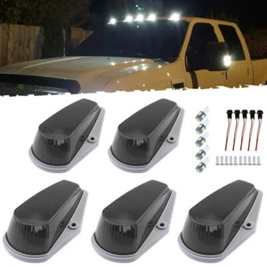 5 piezas de luces marcadoras de techo de cabina de humo con LED blanco T10 5050 para Ford F-150/250/350 - Imagen 1 de 13