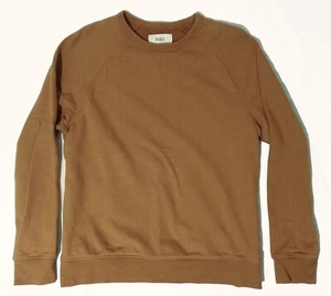 M&S Mens Lightweight Terry Sweatshirt Raglan DARK GOLD/MUSTARD YELLOW M Medium - Picture 1 of 3