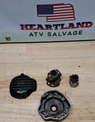 1985 HONDA ATC 125M Timing Advance Cover Parts Lot #+ Jc - Image 1 of 4