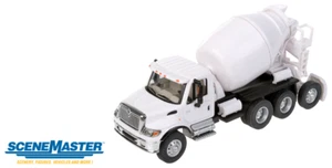 Walthers #949-11678 International(R) 7600 3-Axle Cement Mixer - White - Picture 1 of 2