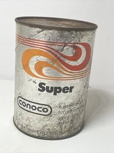 VTG CONOCO ALL SEASON 1 Quart Composite Advertising Gas Station Oil Can empty - Picture 1 of 10
