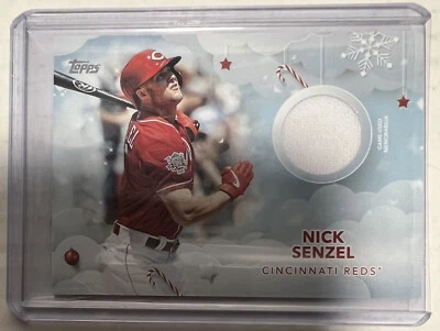 2020 Topps Walmart Holiday Relics #WHRNS Nick Senzel Cincinnati Reds - Image 1 of 2