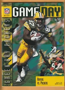 Baltimore Ravens Green Bay Packers 1996 programa pretemporada Ray Lewis novato - Imagen 1 de 2