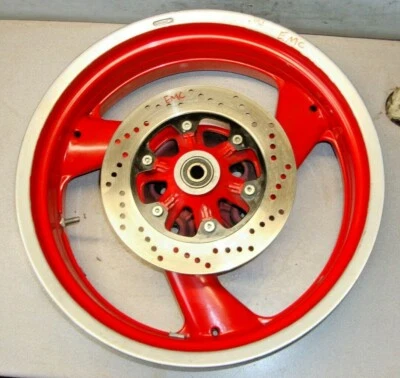 RUEDA TRASERA BREMBO DUCATI SS ST 2 4 MONSTER 3 RADIOS EJE 5,5 X 17 17 17 MM OEM ROJO Foto 1 de 4