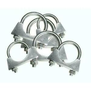 24 x Assorted Pack of Exhaust Clamps 40mm - 65mm Clips U Bolts - AP37