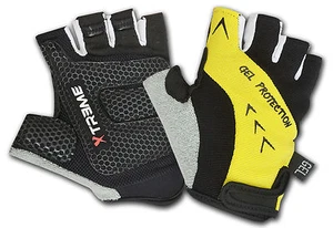 Halbfinger Outdoor Sport Radfahren Fahrrad Handschuhe Gel Schutz Fitness Gym - Bild 1 von 5