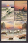 Seascape collection lot x11 postcards artist signed M Morris Tuck Oilettes