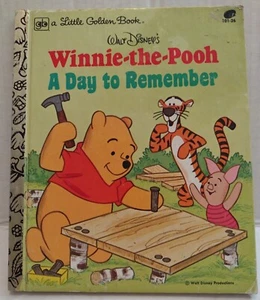 Vintage Little Golden Book Winnie the Pooh A Day to Remember - Picture 1 of 4