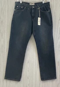 NWT ~Men's ROK Medium Wash Straight Denim Jeans Size 38 x 34 (Actual inseam 32") - Picture 1 of 8