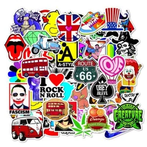 Pegatinas de lana de lana para adultos 100 piezas - Paquete de pegatinas de vinilo impermeables al azar - Imagen 1 de 6