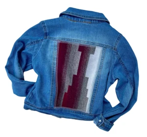 New - Youth M - Denim Jacket with Pendleton® Wool - Kids Jean Jacket - Picture 1 of 2