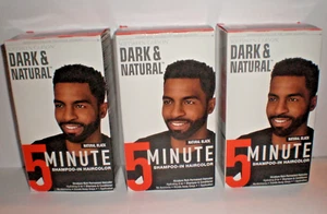 (3) DARK & NATURAL 5 MINUITE SHAMPOO IN HAIR NATURAL BLACK - DAMAGED BOXES - Picture 1 of 4