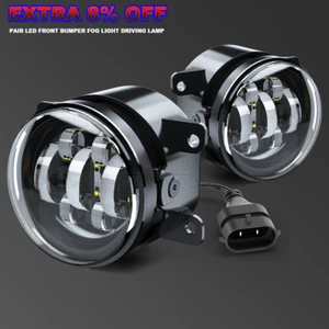 LED Driving Fog Light Lamp Front Bumper Light Driver + Right Passenger Side - Picture 1 of 12