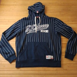 Vintage DC Shoes Rob Dyrdek Pinstripe Hoodie Sweatshirt Small - Picture 1 of 5