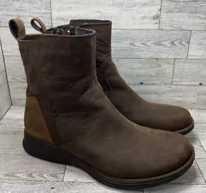 Merrell Travvy Boots Womens Sz 8 Brown Leather J02136 Side Zip - Picture 1 of 16
