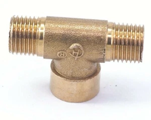 Camiseta de montaje BSP 1/8"" 1/4"" 3/8"" macho hembra macho hilo latón T Union tubo MFM REINO UNIDO - Imagen 1 de 2