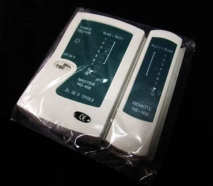 Network Patch Cable Tester Ethernet Telephone Lan RJ11 RJ12 RJ45 Cable - Picture 1 of 1