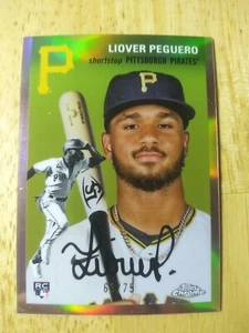 Liover Peguero | 2023 Topps Chrome Platinum Anniversary #40 RC Pirates /75. - Bild 1 von 2