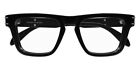 Alexander McQueen AM0400O Eyeglasses Men Black Square 52mm New 100% Authentic