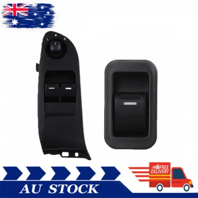 Interruptor de ventana eléctrica de 2 botones individuales y maestros para Ford Falcon FG Ute 2008-2011 Foto 1 de 4