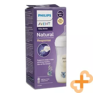 Philips AVENT Natur Response Koala Dekoriert Baby Milchflasche 260ml 1m+ - Bild 1 von 24